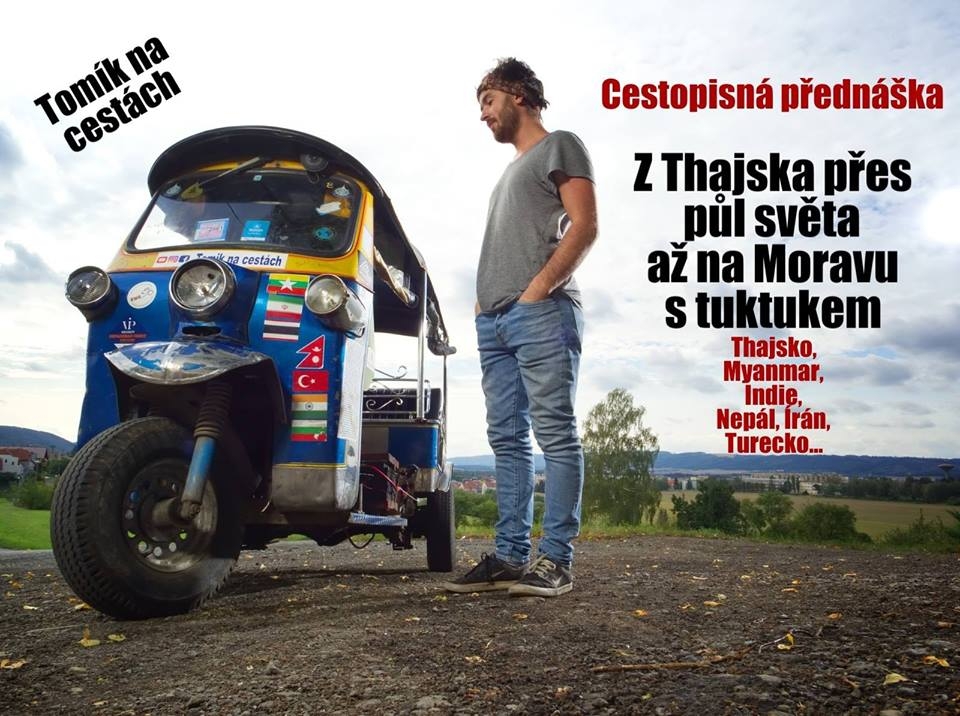 Tuktukem z Thajska až na Moravu s Tomíkem na cestách