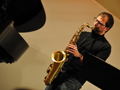 Rozhovor saxofonu s klavírem (M. Vilč a J. Tengler) 