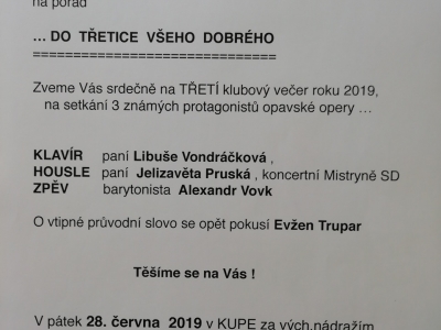 …do třetice všeho dobrého 